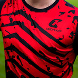 Trikot Protection Torwarttrikot Gr. 152 Rot-Schwarz Fussball Torwart Shirt Oberteil