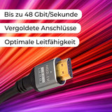 HDMI zu HDMI Kabel 2m 8K UHD High Speed HDMI Anschlusskabel