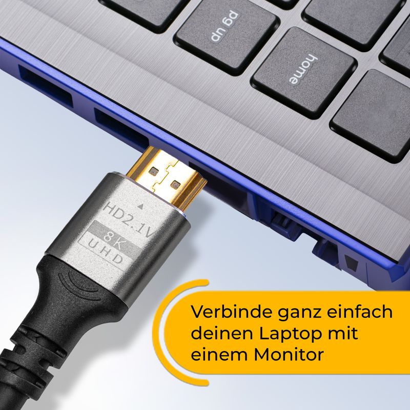 HDMI zu HDMI Kabel 3m 8K UHD High Speed HDMI Anschlusskabel
