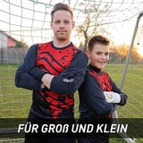 Trikot Protection Torwarttrikot Gr. S Rot-Schwarz Fussball Torwart Shirt Oberteil