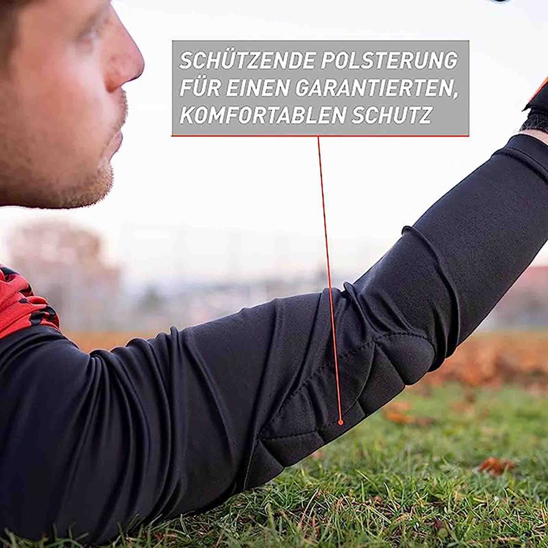 Trikot Protection Torwarttrikot Gr. L Rot-Schwarz Fussball Torwart Shirt Oberteil