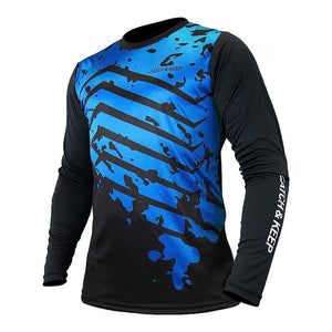 Trikot Protection Torwarttrikot Gr. XL Blau-Schwarz Fussball Torwart Shirt Oberteil
