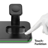 3-in-1 Ladestation für Smartphone Smartwatch Kopfhörer Dockingstation