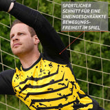 Trikot Protection Torwarttrikot Gr. 128 Gelb-Schwarz Fussball Torwart Shirt Oberteil