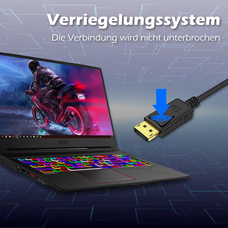3m DisplayPort Kabel Monitoranschlusskabel DP-Kabel Bildschirmkabel