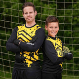 Trikot Protection Torwarttrikot Gr. XL Gelb-Schwarz Fussball Torwart Shirt Oberteil
