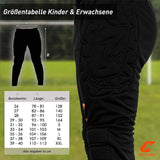 Torwarthose Flight Protection Gr. 140 Schwarz Fussball Goalie Torwart Trainingshose