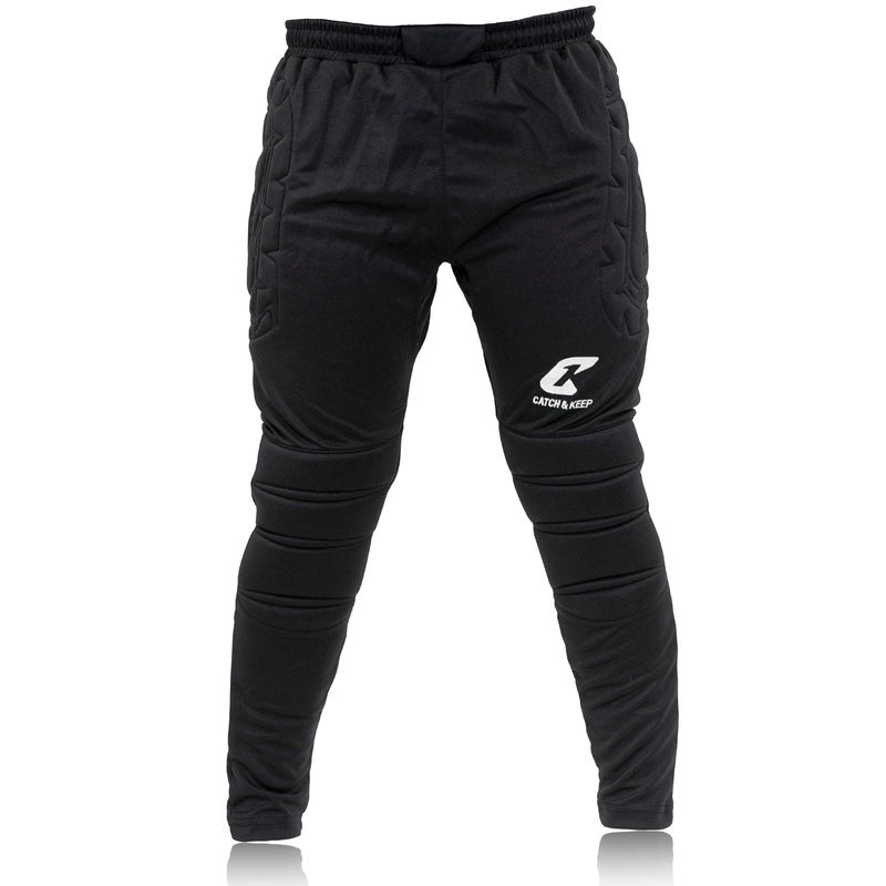 Torwarthose Flight Protection Gr. 152 Schwarz Fussball Goalie Torwart Trainingshose