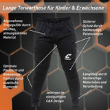 Torwarthose Flight Protection Gr. M Schwarz Fussball Goalie Torwart Trainingshose
