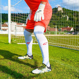 Fussballstrümpfe Premium Torwart Socke Gr. 46-49 Weiss Fussball Stulpen Strümpfe