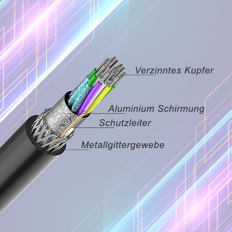 DP zu HDMI Kabel 5m DisplayPort zu HDMI DP zu HDMI-Anschlusskabel