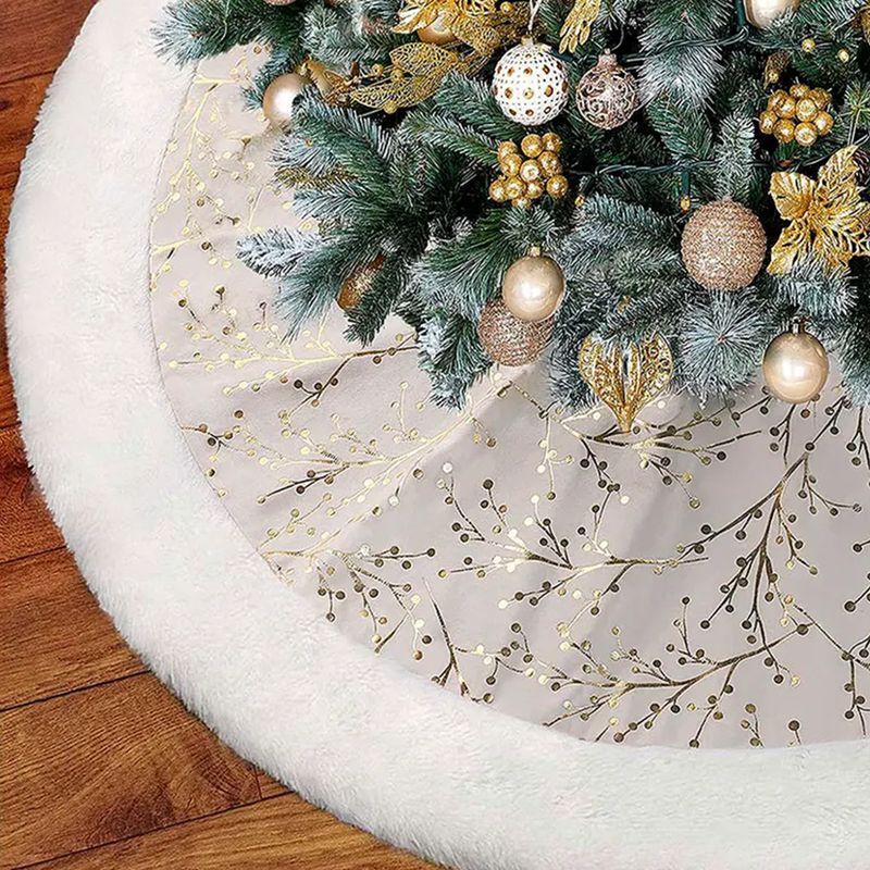 Weihnachtsbaumdecke Tannenbaum-Teppich Christbaum-Rock Baumrock-Matte