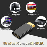 Adapter Displayport zu HDMI DP zu HDMI Adapter DP Stecker HDMI Buchse