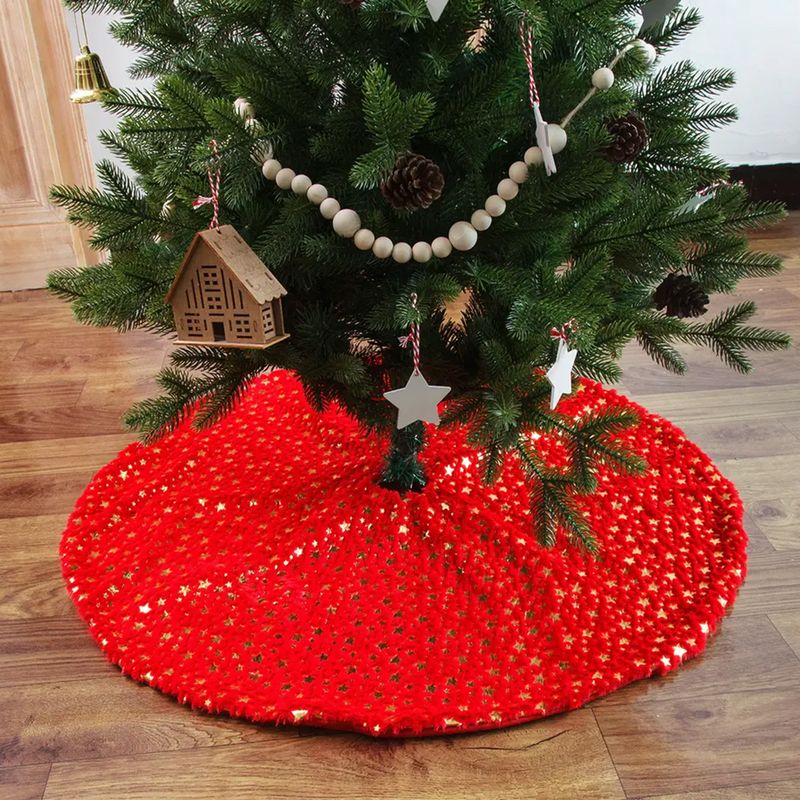 Christbaum-Rock Weihnachtsbaumdecke Tannenbaum-Teppich Baumrock-Matte