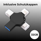 4-in-1 USB-Stick Lightning-Stick Datenstick Flash-Laufwerk USB-Drive