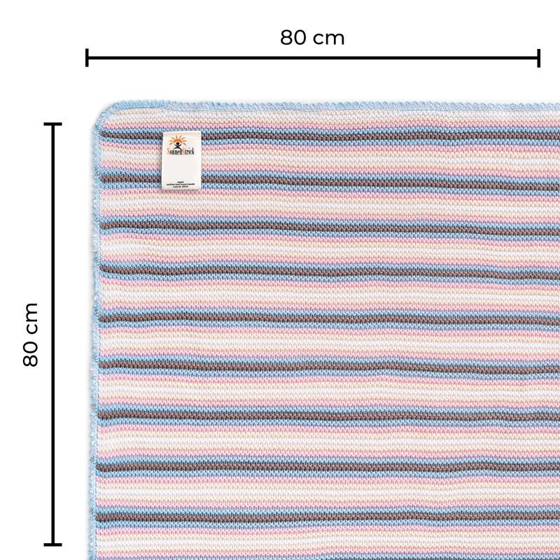 Strickdecke Kinder Kuscheldecke Babydecke Baumwolldecke Säuglingsdecke