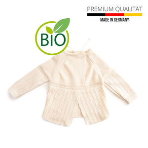 Baumwolljacke für Neugeborene Gr. 74/80 Baby-Jäckchen Baby-Strickjacke