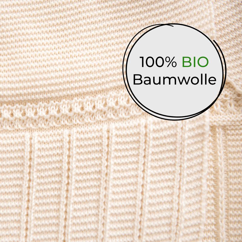Baumwolljacke für Neugeborene Gr. 74/80 Baby-Jäckchen Baby-Strickjacke