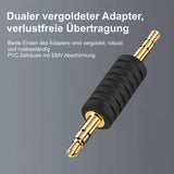 Audio-Adapter male to male Jackadapter male to male
