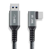 Kabel für VR Brille 3m Oculus Quest 1 + 2 Datenkabel VR Headset
