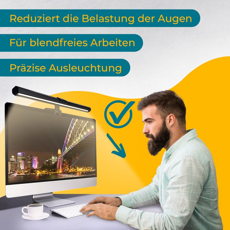 Bildschirmbeleuchtung Screenbar Monitorlicht Monitorbeleuchtung LED