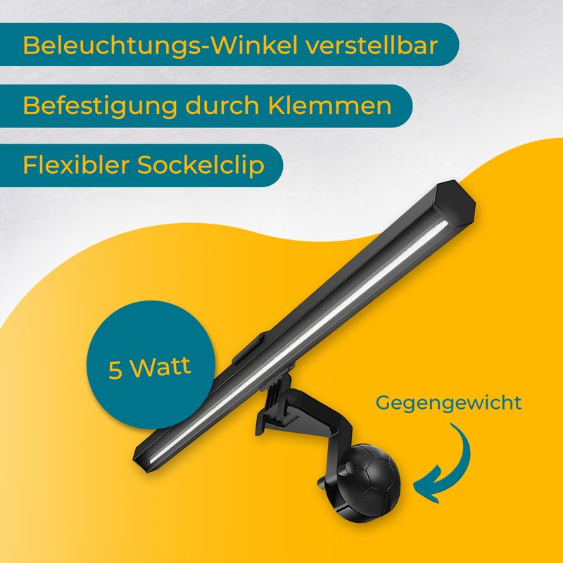 Bildschirmbeleuchtung Screenbar Monitorlicht Monitorbeleuchtung LED