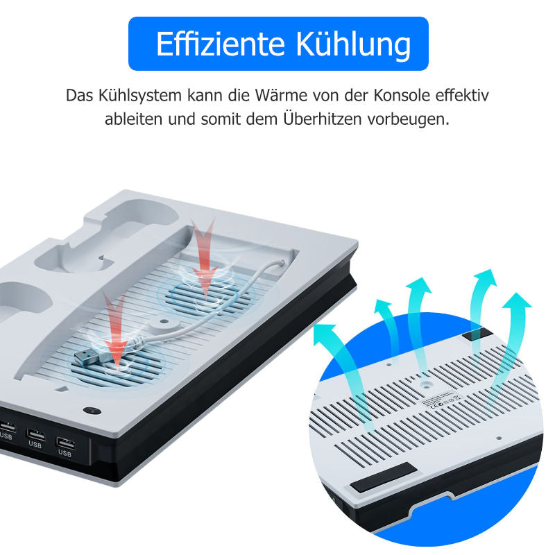PS5 Kühlständer Ladeständer Controller-Ladestation Dockingstation