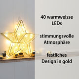 LED-Weihnachtsstern Metallstern LED-Stern Drahtstern Leuchtstern