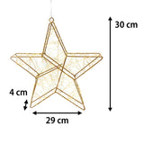 LED-Weihnachtsstern Metallstern LED-Stern Drahtstern Leuchtstern