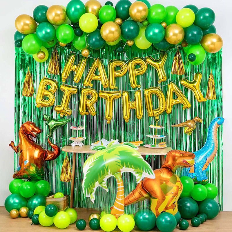 Luftballons Dinosaurier Ballon Folienballon-Set Geburtstags Deko