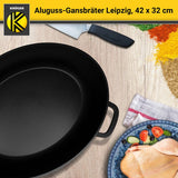 Aluguss-Gansbräter Backofenform Schmortopf Schmorbräter Bratschale