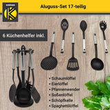 Set Kochtopf Pfanne Kochgeschirr Küchenhelfer Küchenutensilien Aluguss