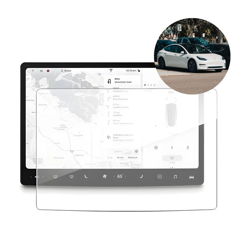Alternative Bildschirmfolie Display Panzerglas kompatibel für Tesla Model 3 Y