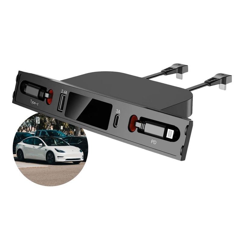 Alternativer USB-Hub für Tesla Model 3 Y Dockingstation Mittelkonsole Ladeadapter