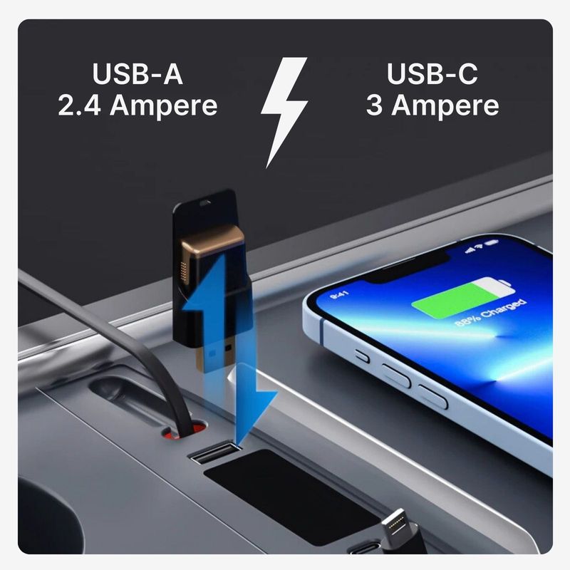Alternativer USB-Hub für Tesla Model 3 Y Dockingstation Mittelkonsole Ladeadapter