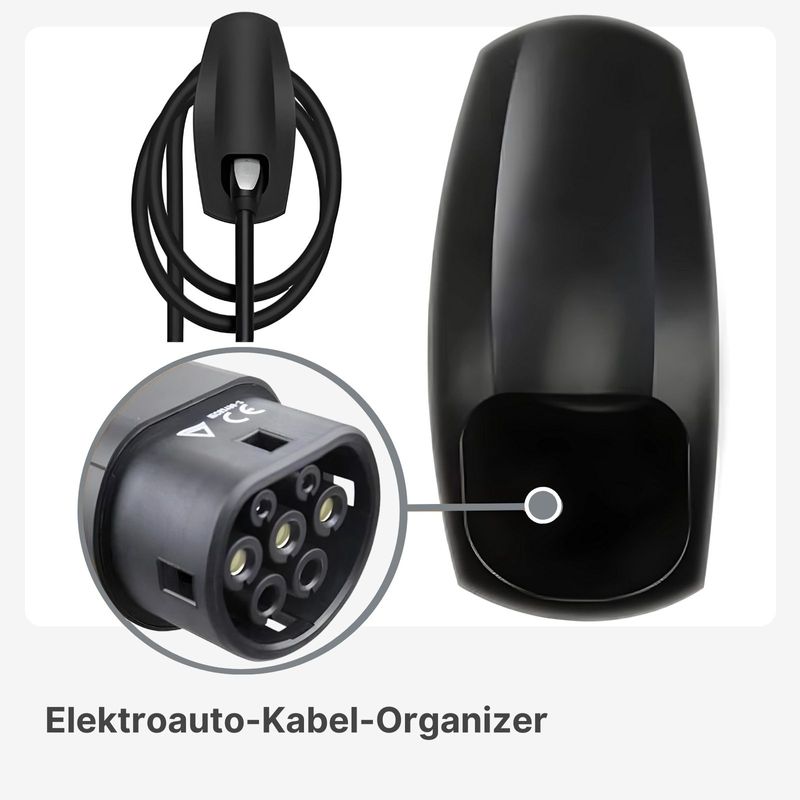 Elektroauto-Kabel-Organizer Wandhalterung für E-Auto Ladekabel Typ 2