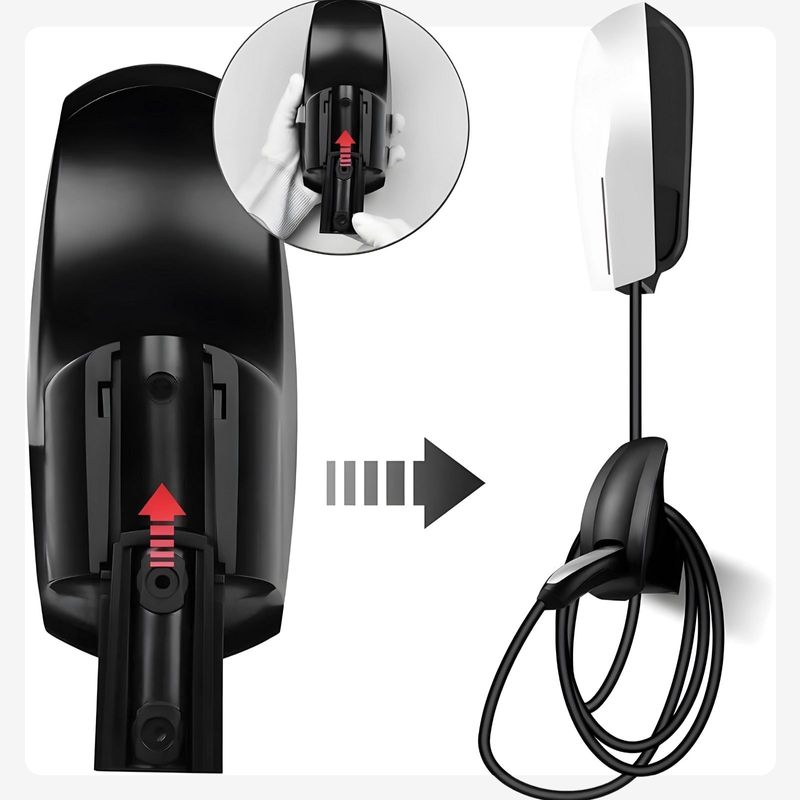 Elektroauto-Kabel-Organizer Wandhalterung für E-Auto Ladekabel Typ 2