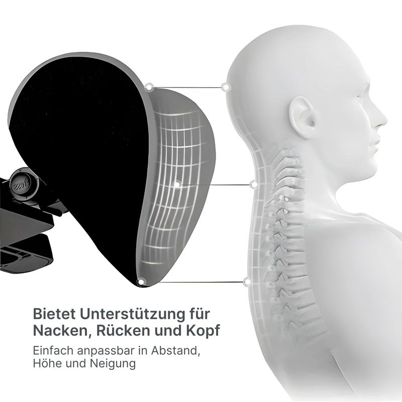 Autositz Kopfstütze Kopfstützenkissen Nackenstütze Memory Foam
