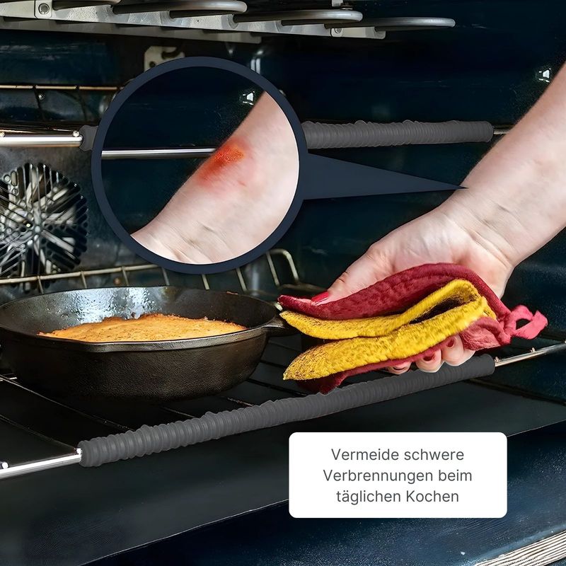 Backofengitterschutz Gitterrostschutz Ofenrost-Kantenabdeckung Set
