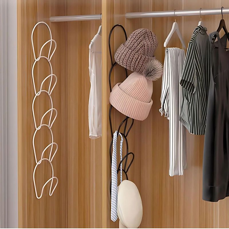 Türgarderobe Türhalterung für Hut Schal Handtasche Hängegarderobe Set