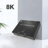 Switch Displayport 2x1 Ports DP-Umschalter 8K@30Hz bidirektional