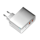 Ladegerät 100W Schnellladegerät USB-A USB-C 4-Ports Netzteil