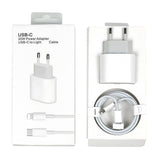 Schnellladegerät 20W inkl. USB-C zu Lightning Kabel 1m Ladekabel