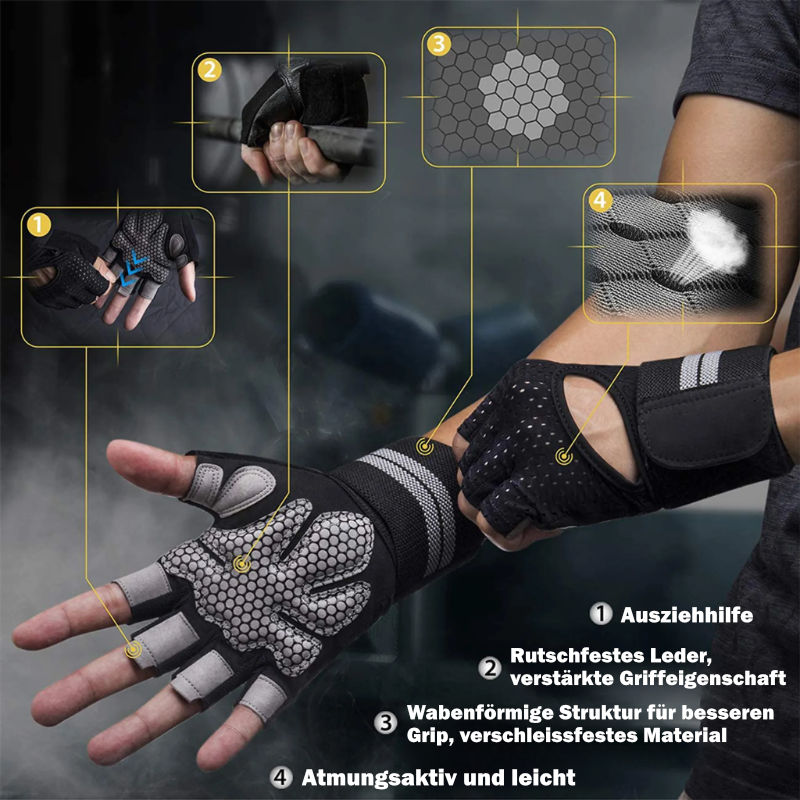 Trainingshandschuhe Gr. L Fitnesshandschuhe Sport-Handschuhe
