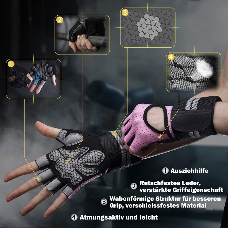 Trainingshandschuhe Gr. S Fitnesshandschuhe Sport-Handschuhe