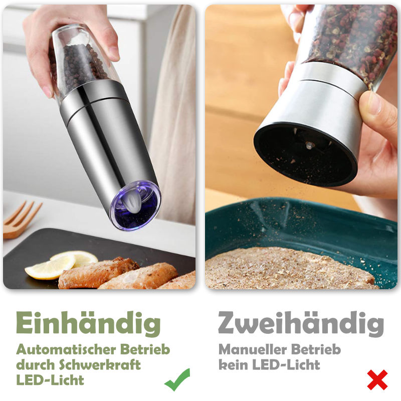 Elektrische Pfeffermühle automatische Gewürzmühle elektronische Mühle