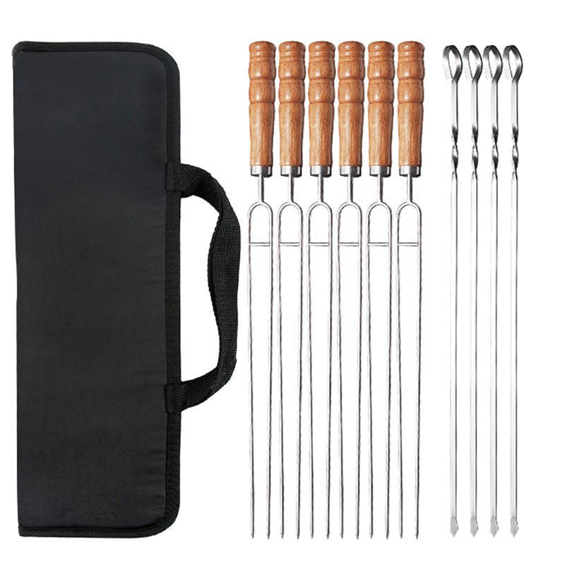 Grillspiesse BBQ-Spiesse Schaschlikspiesse Set in Tragetasche