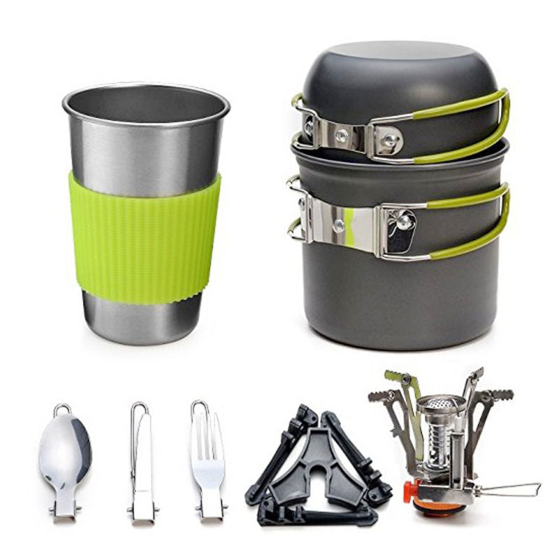 Campinggeschirr Outdoor-Kochutensilien Picknickgeschirr Set