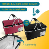 Einkaufskorb Set Thermo-Einkaufskorb Tragekorb Kühlkorb Carrybag