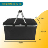 Einkaufskorb Set Thermo-Einkaufskorb Tragekorb Kühlkorb Carrybag
